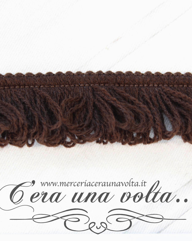 Frangia in lana Cioccolata