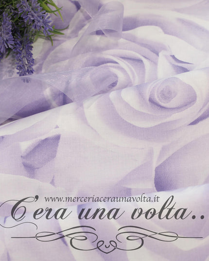 Tessuto fantasia Shabby Glicine