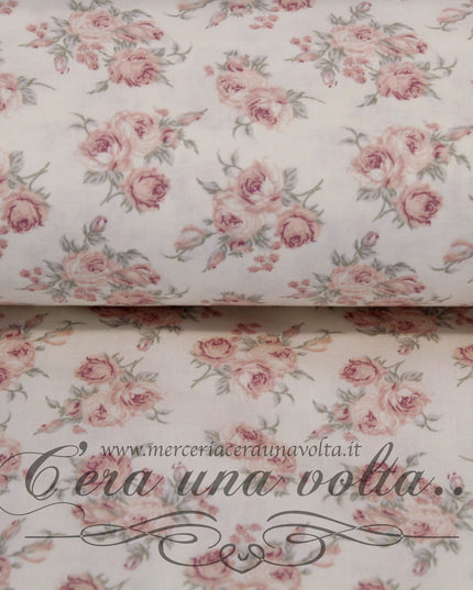 Set 8 Pz Tessuto Patchwork Pastel Rose