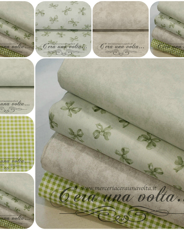 Set 8 Pz Tessuto Patchwork Wood