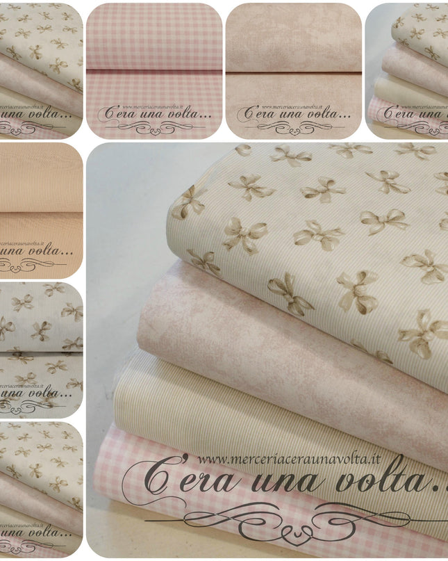 Set 8 Pz Tessuto Patchwork Powder