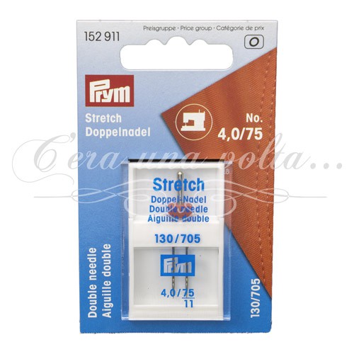 Ago gemello stretch per macchina da cucire 2,5/75