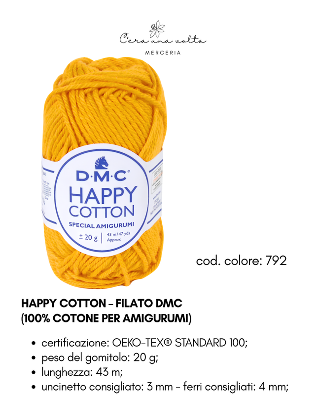 DMC Happy Cotton – Filato 100% cotone per amigurumi
