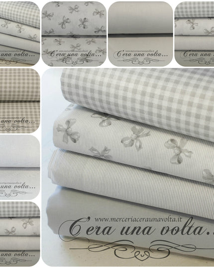 Set 8 Pz Fat Quarter Gray