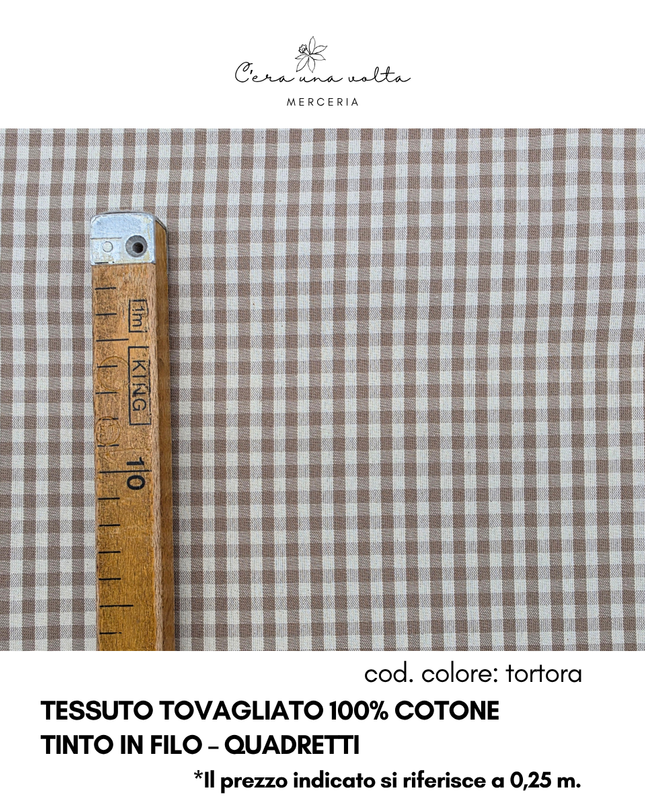 Tessuto Tovagliato 100% Cotone Tinto in Filo – Quadretti