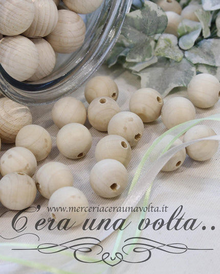 Perle, sfere in legno cm 2
