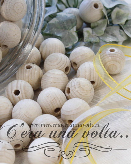 Perle, sfere in legno cm 2,5