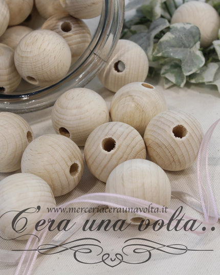 Perle, sfere in legno cm 3