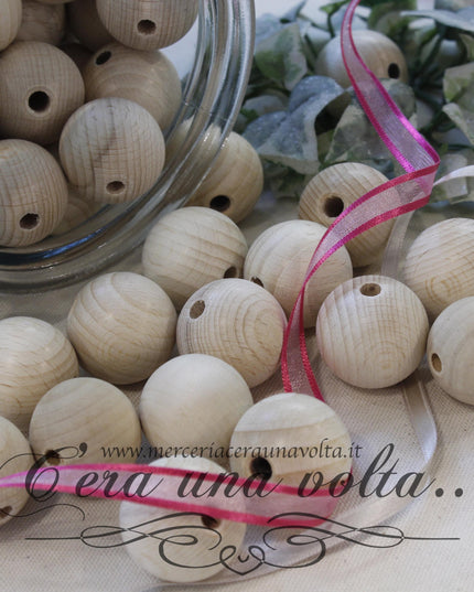 Perle, sfere in legno cm 3,5