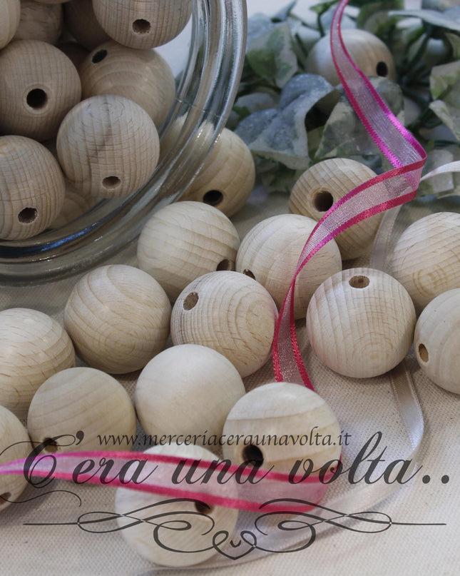 Perle, sfere in legno cm 3,5