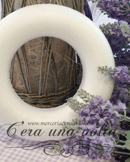 Cerchio in polistirolo 3D cm 25