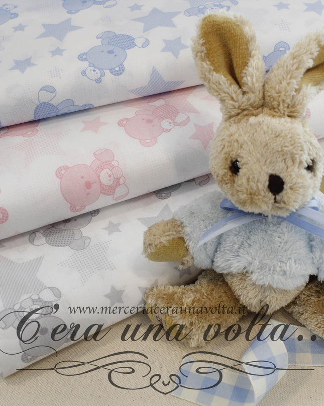 Tessuto in cotone Bears