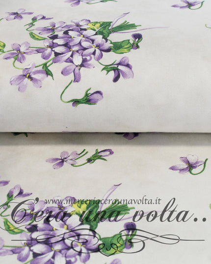 Cm 140 x50  Scampolo Tessuto Violette