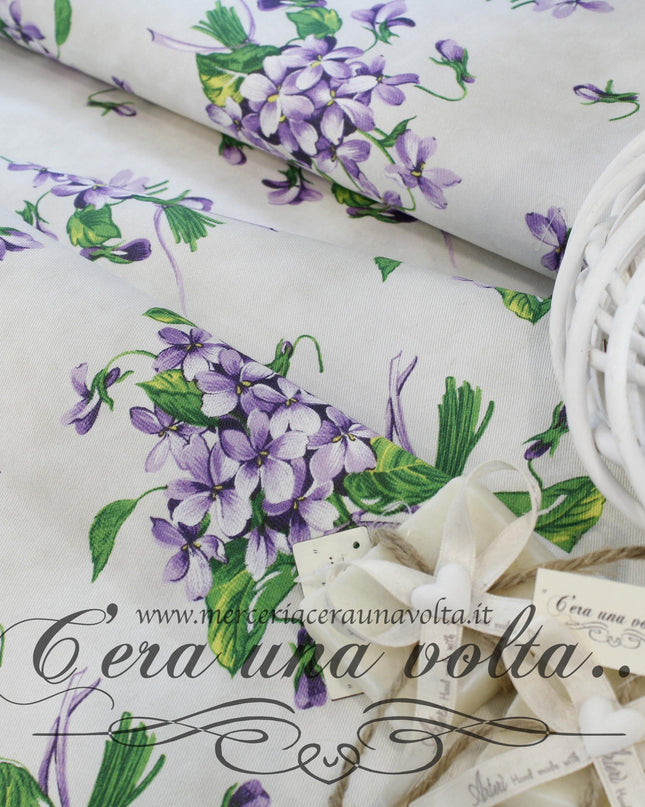Cm 140 x50  Scampolo Tessuto Violette