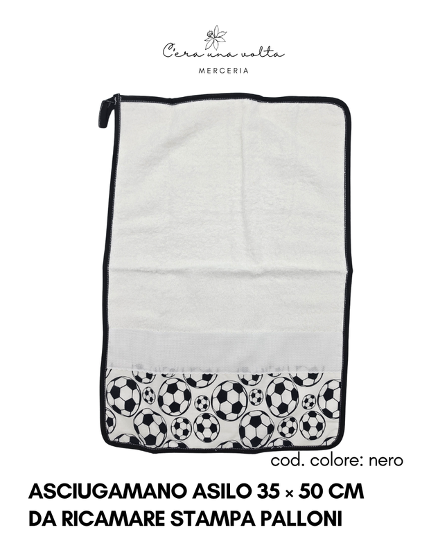 Asciugamano asilo 35 × 50 cm da ricamare stampa palloni