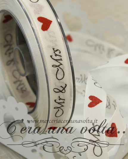 Nastro Heart Mr & Mrs