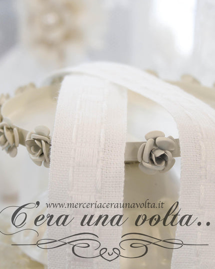 Fettuccia per tende in cotone h cm 3