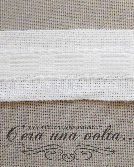 Fettuccia per tende in cotone h cm 3