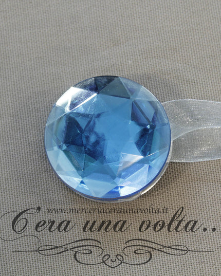 Magnete per Tenda Iridescente Azzurro Grande