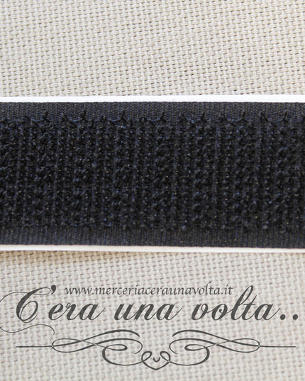 Velcro Adesivo Nero (Chiusura a strappo)
