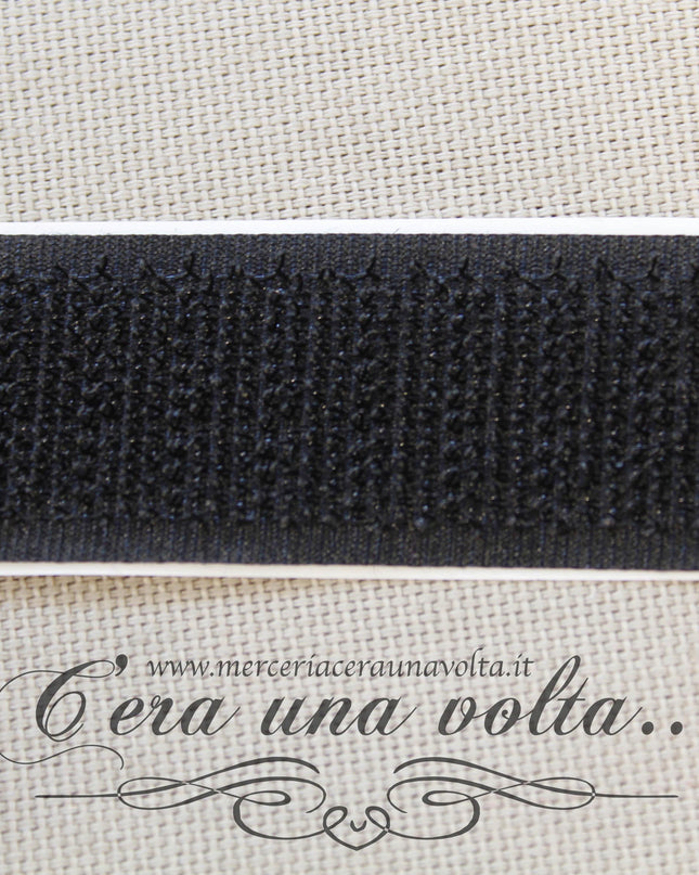 Velcro Adesivo Nero (Chiusura a strappo)