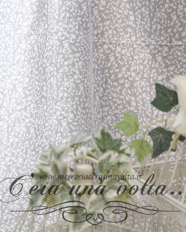 Tessuto per tende Grigio Seta