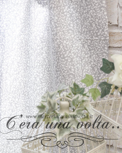 Tessuto per tende Grigio Seta
