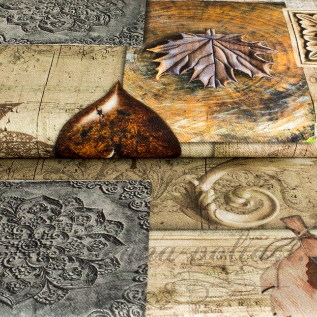 Cm 70 x 47 Scampolo Stoffa Stampata Vittoriana