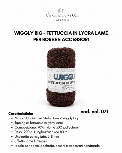 Wiggly Big – Fettuccia in lycra lamé 200 g