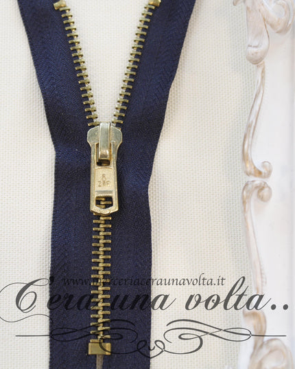 Zip metallo da cm 14 a cm 16