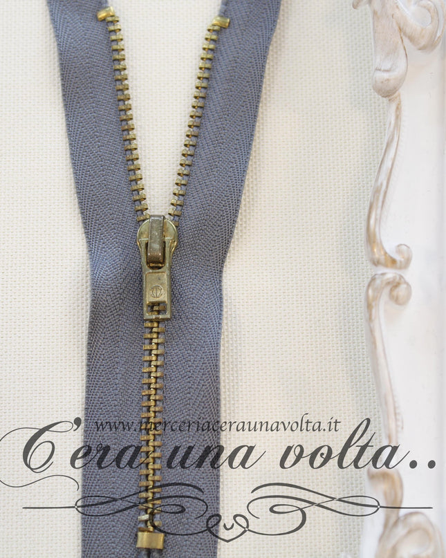 Zip metallo da cm 14 a cm 16