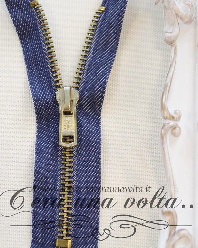 Zip metallo da cm 18 a cm 20