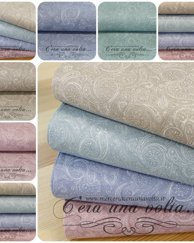 Set 8 Pz Fat Quarter Paisley