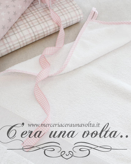 Asciugamano asilo Tartan Rosa