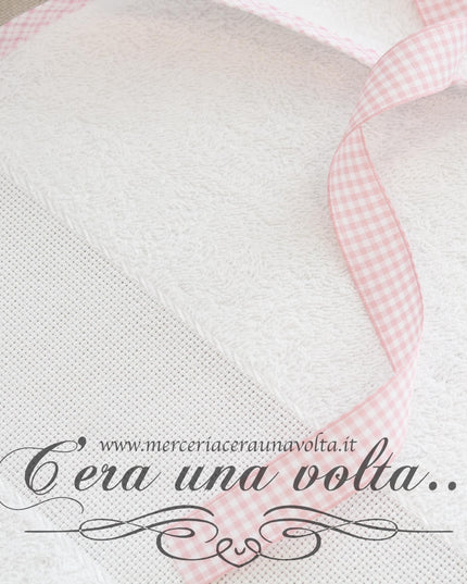 Asciugamano asilo Tartan Rosa