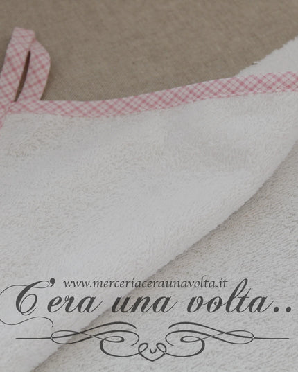 Asciugamano asilo Tartan Rosa