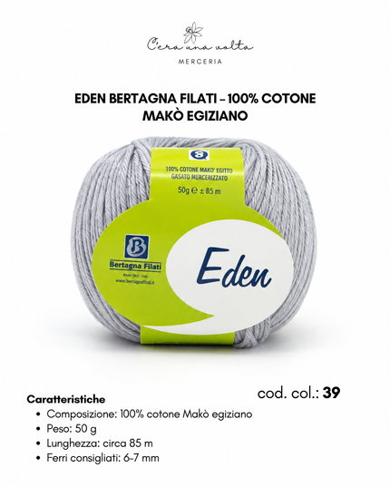 Eden Bertagna Filati – 100% cotone Makò egiziano
