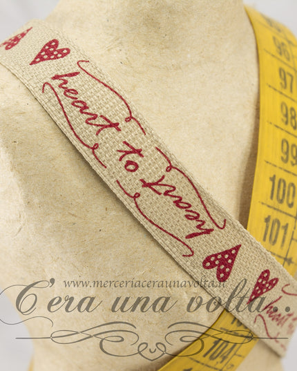 Nastro heart to heart 15 mm