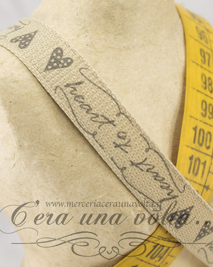 Nastro heart to heart 15 mm