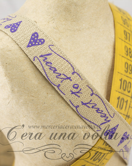 Nastro heart to heart 15 mm