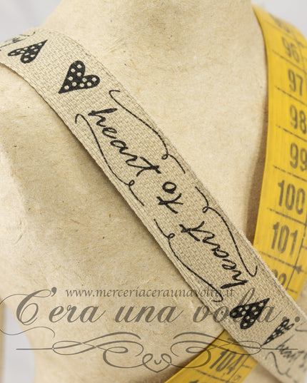 Nastro heart to heart 15 mm