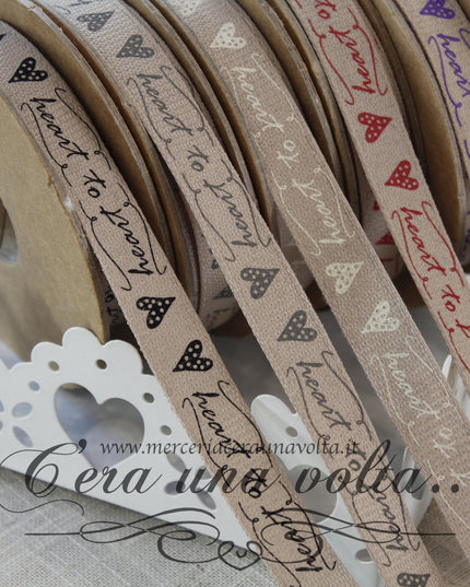 Nastro heart to heart 15 mm