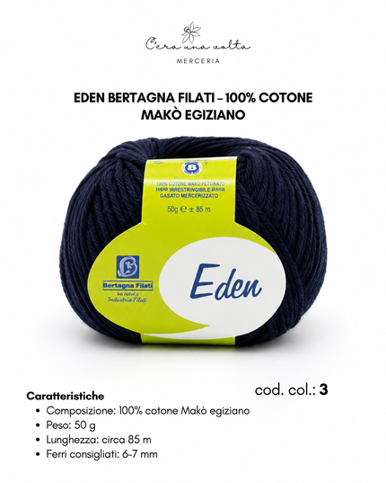 Eden Bertagna Filati – 100% cotone Makò egiziano