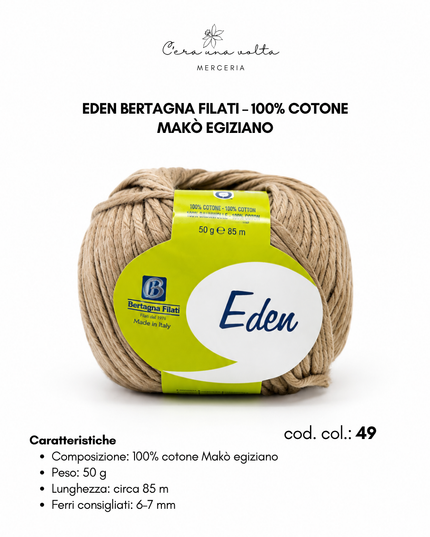 Eden Bertagna Filati – 100% cotone Makò egiziano