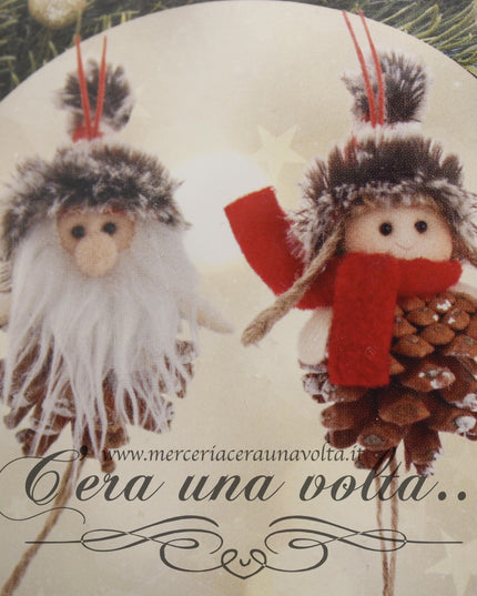 Kit decorazioni su pigna