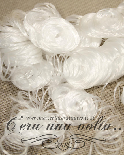 Capelli Sintetici Ricci Bianchi