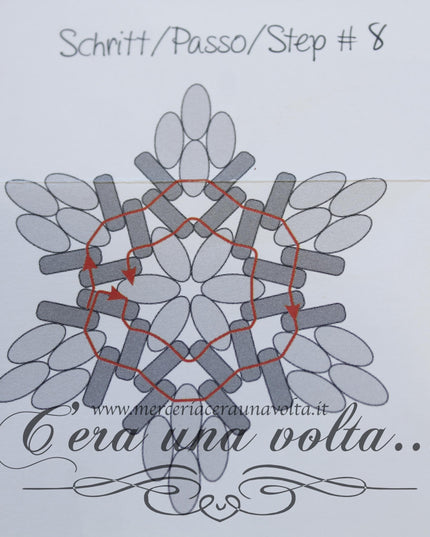 Kit Decorazioni con perline Stella di Natale