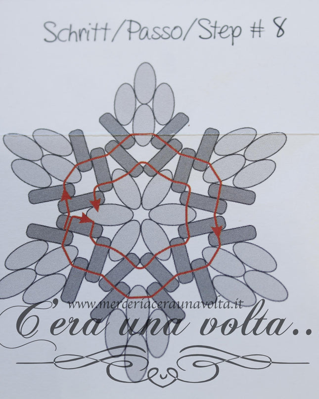 Kit Decorazioni con perline Stella di Natale