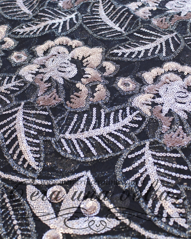 Tessuto in Tulle Paillettes