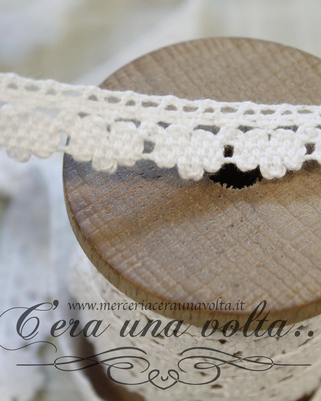 Pizzo in cotone colorato